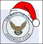 Chimney Corner Santa Badge